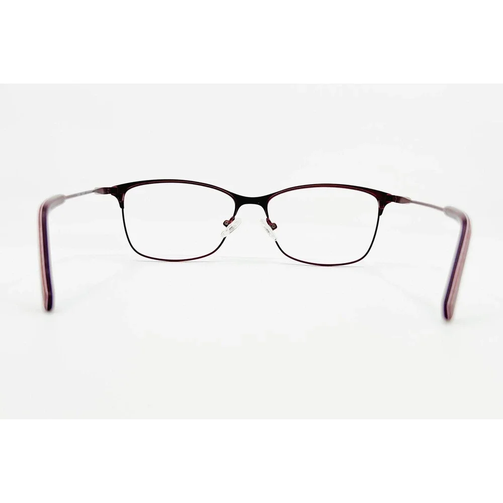ED Ellen DeGeneres Eyeglasses Womens Burgundy Touro MBURG Polka Dot 54-15-140